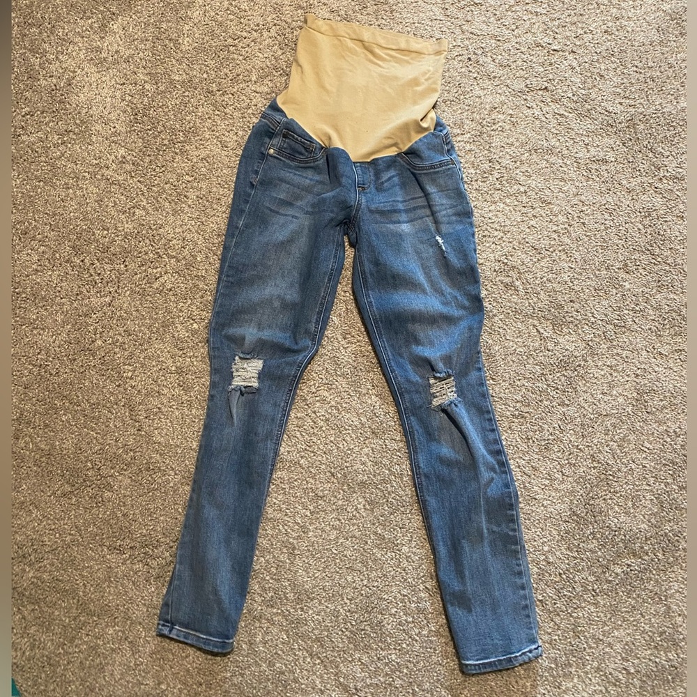 Gently used maternity jeans